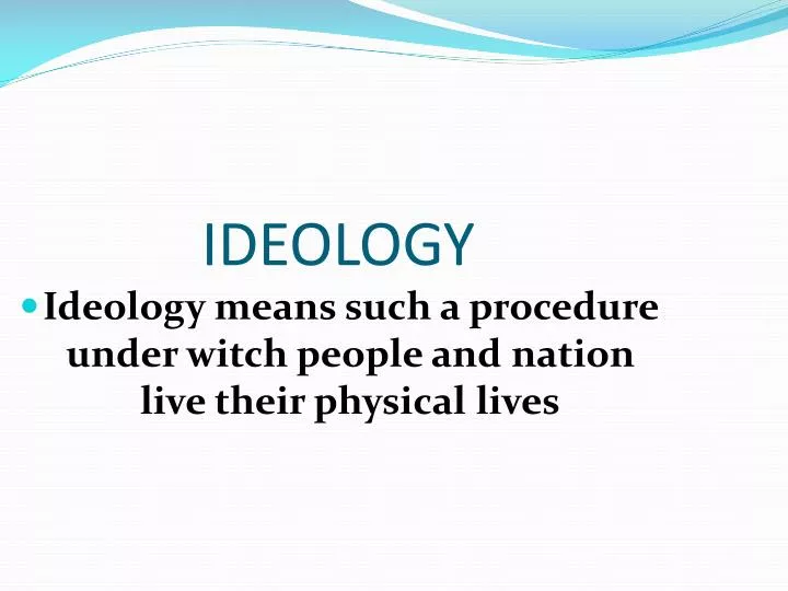 ideology n.