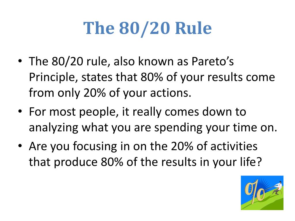 80 20 rule powerpoint presentation