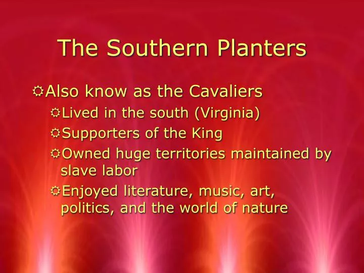 PPT The Southern Planters PowerPoint Presentation, free download ID
