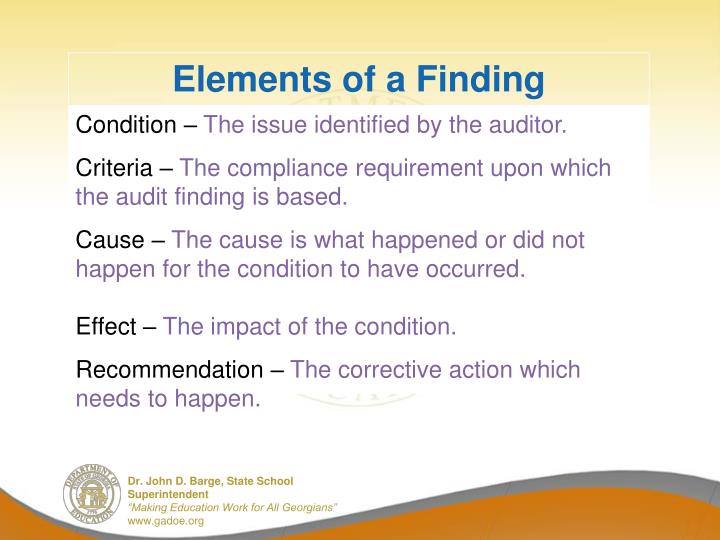common audit findings common audit findings