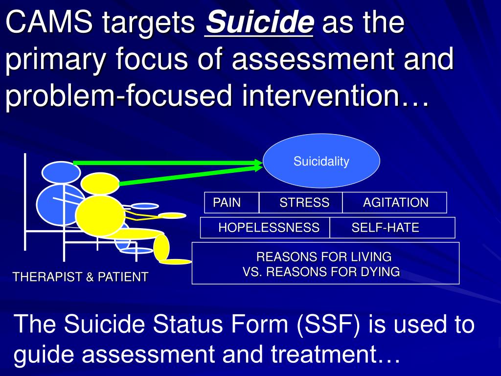 PPT - The CAMS Approach to Suicide Risk PowerPoint Presentation, free  download - ID:3089567