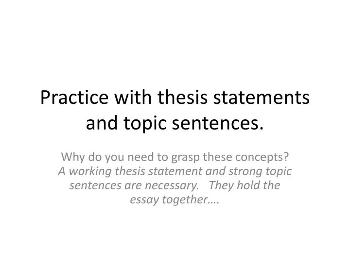 thesis statement quiz questions