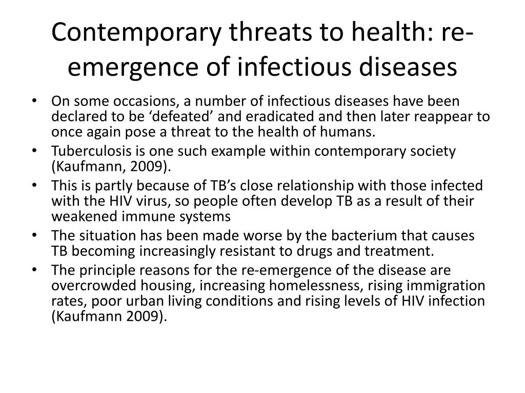 diseases in contemporary society