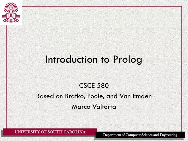 PPT - Introduction to Prolog PowerPoint Presentation, free download ...
