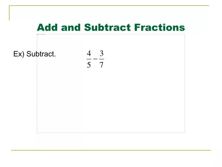 add and subtract fractions n.