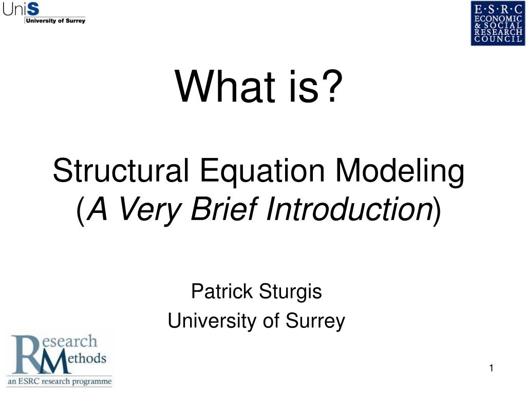 Stages in Structural Equation Modeling - ppt video online download