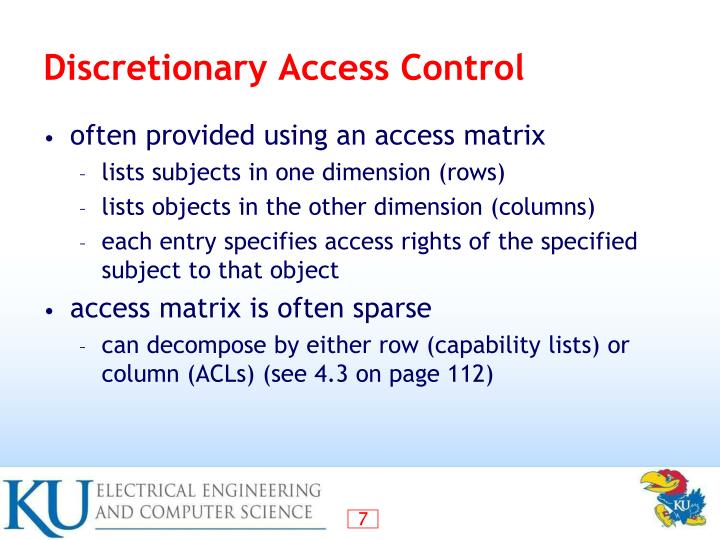 Discretionary access control что это