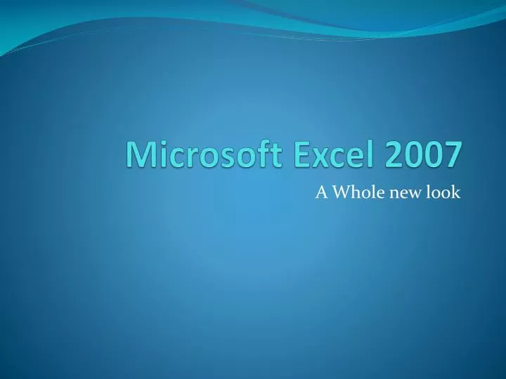 microsoft excel 2007 download free