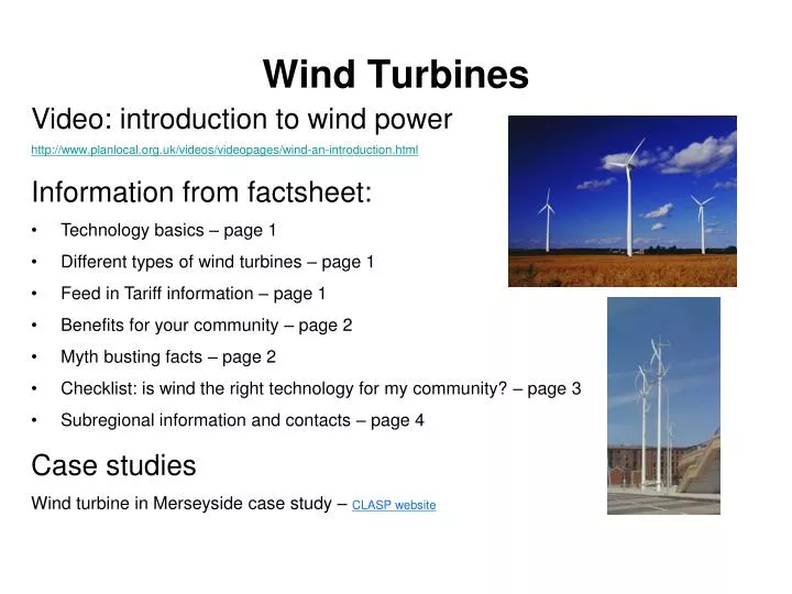 speech on wind turbine
