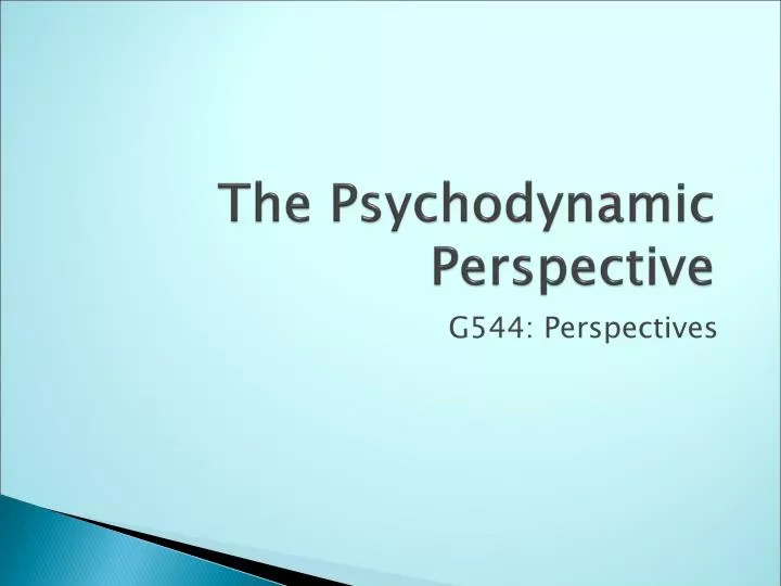 Ppt The Psychodynamic Perspective Powerpoint Presentation Free