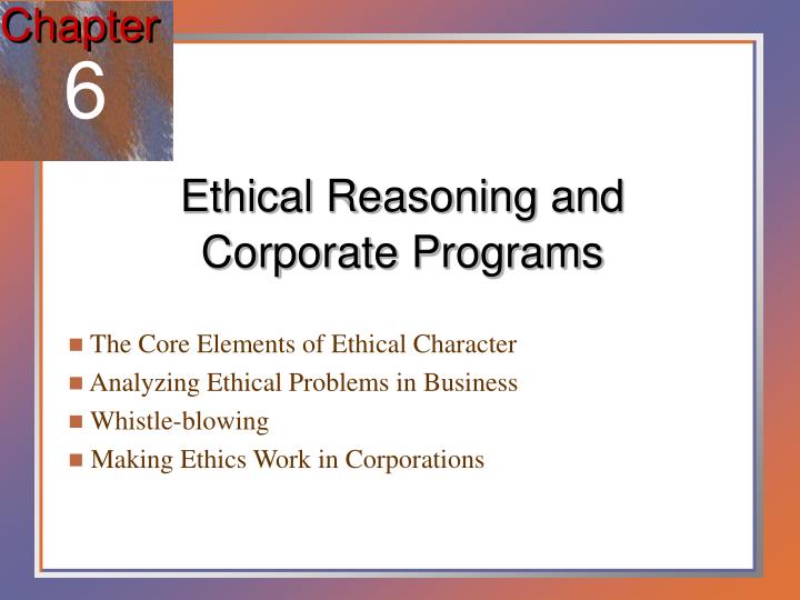 business and ethical reasoning business and ethical reasoning