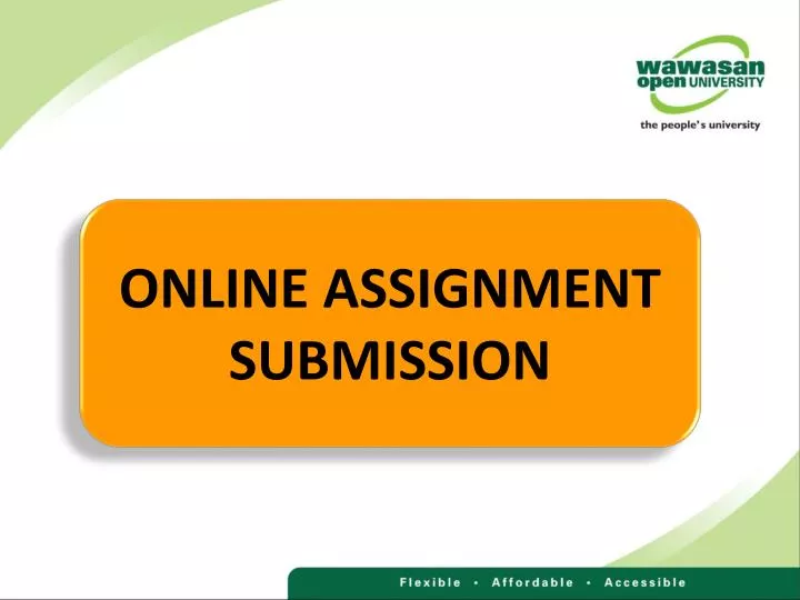 online assignment submission project ppt