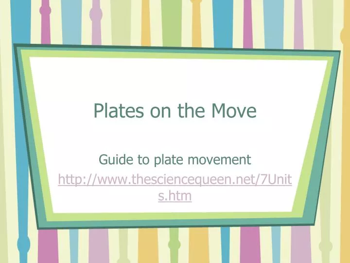 plates on the move n.