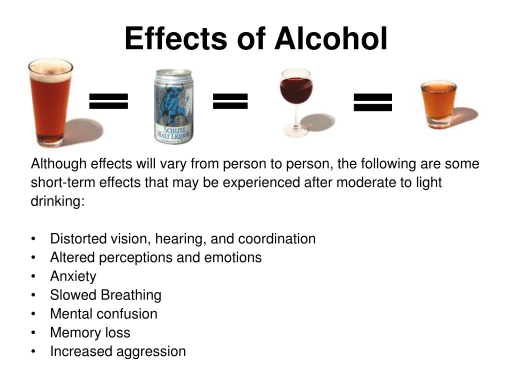 alcohol effects powerpoint presentation
