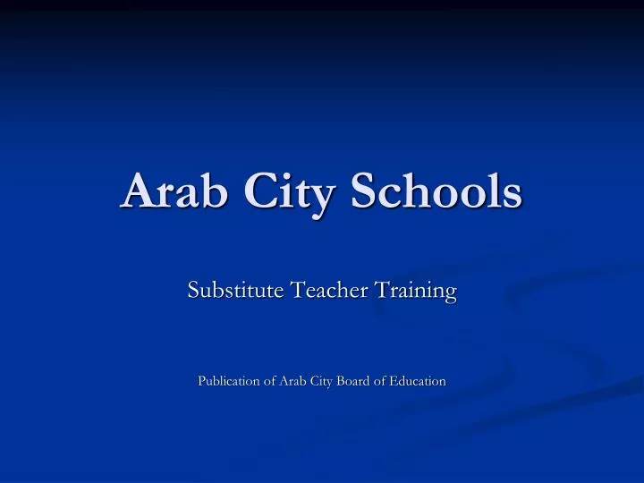 PPT - Arab City Schools PowerPoint Presentation, free download - ID:3092474
