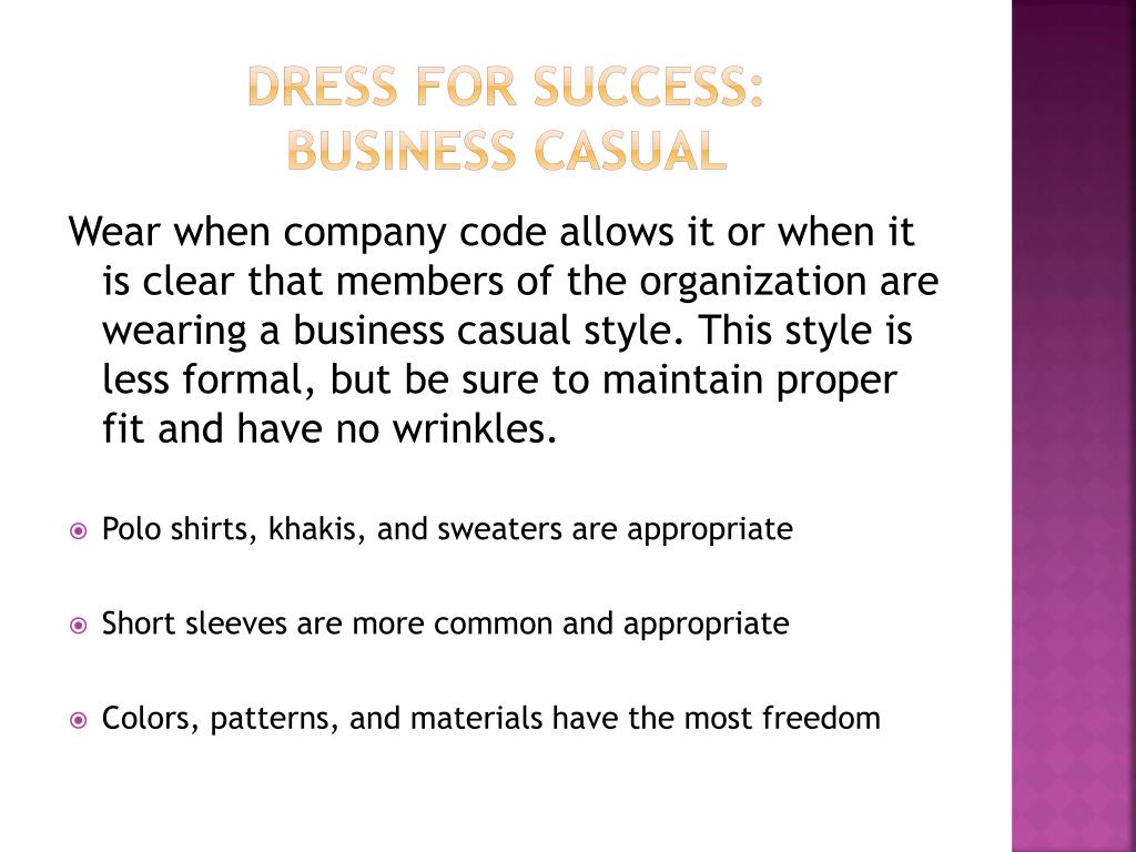 PPT - Dress for success PowerPoint Presentation, free download - ID:3092693