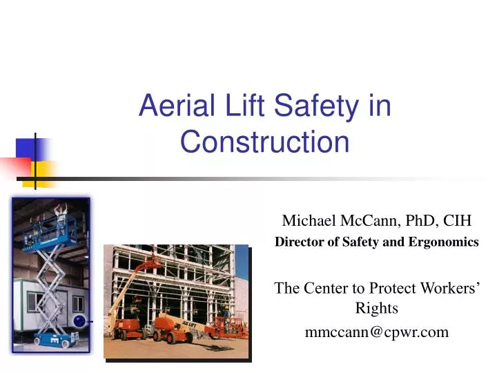 PPT Aerial Lift Safety in Construction PowerPoint Presentation, free