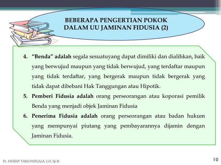 Uu Jaminan Fidusia