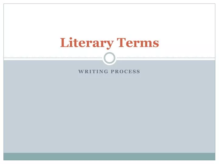 PPT - Literary Terms PowerPoint Presentation, free download - ID:3093238