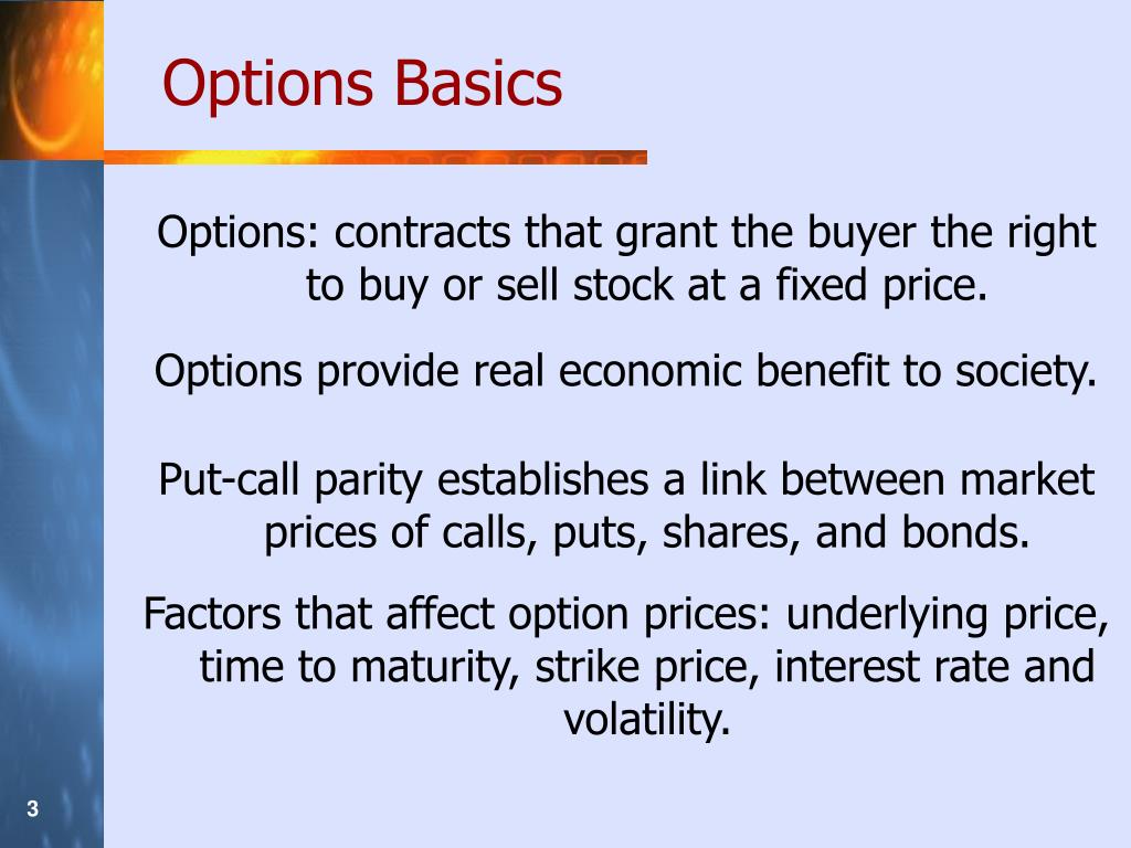 Options basics pdf