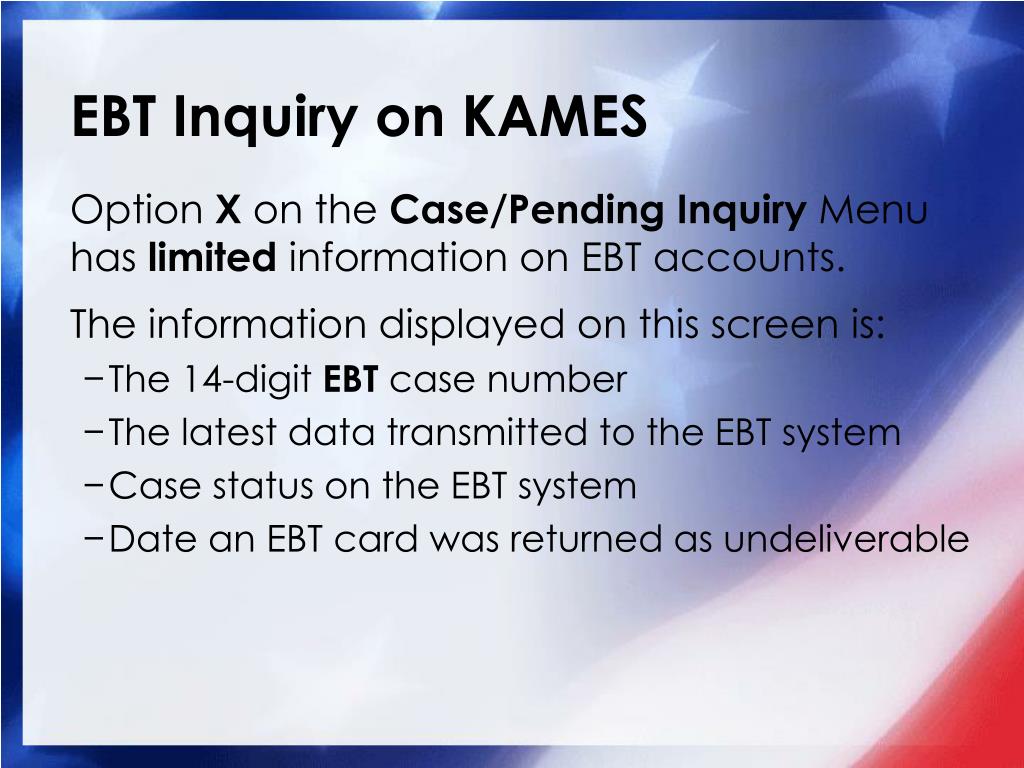 PPT Kentucky Electronic Benefits Transfer (EBT) PowerPoint Presentation ID3095039
