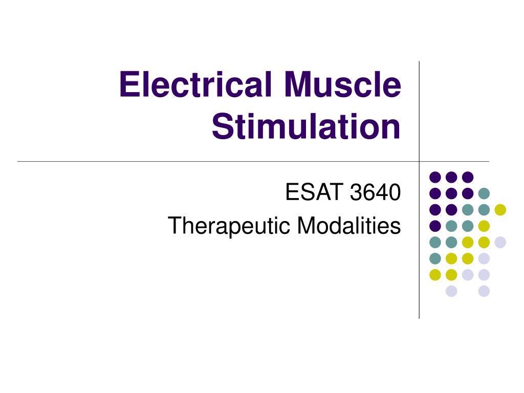 Benefits of Electrical Muscle Stimulation