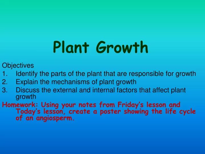 PPT - Plant Growth PowerPoint Presentation, free download - ID:3096084