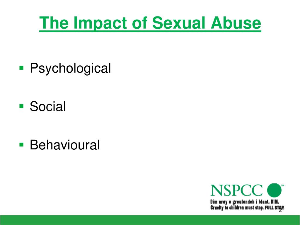 PPT - Rachael Johnson - NSPCC Aims To identify the impact of sexual ...