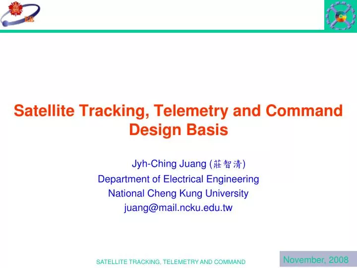 satellite tracking telemetry and command design basis n.