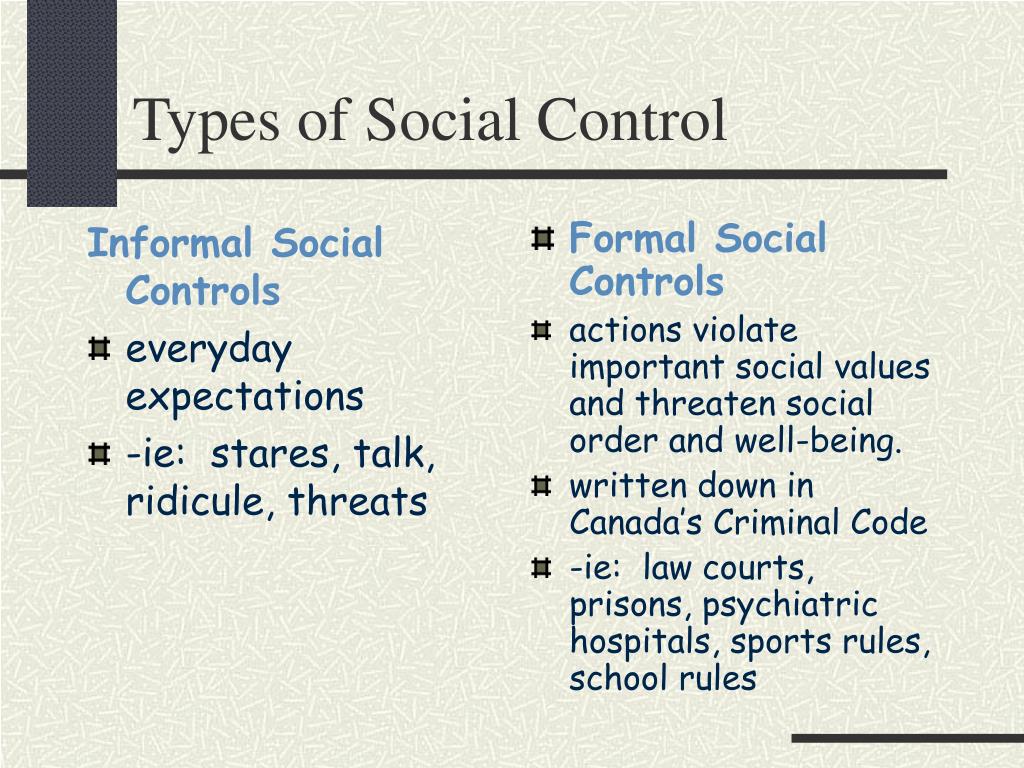 formal social control
