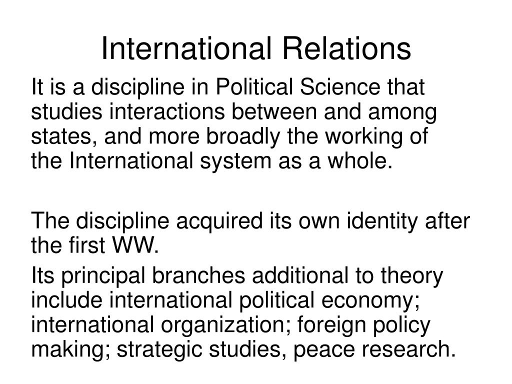 what is the identity perspective in international relations theory