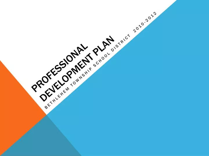professional development plan powerpoint presentation