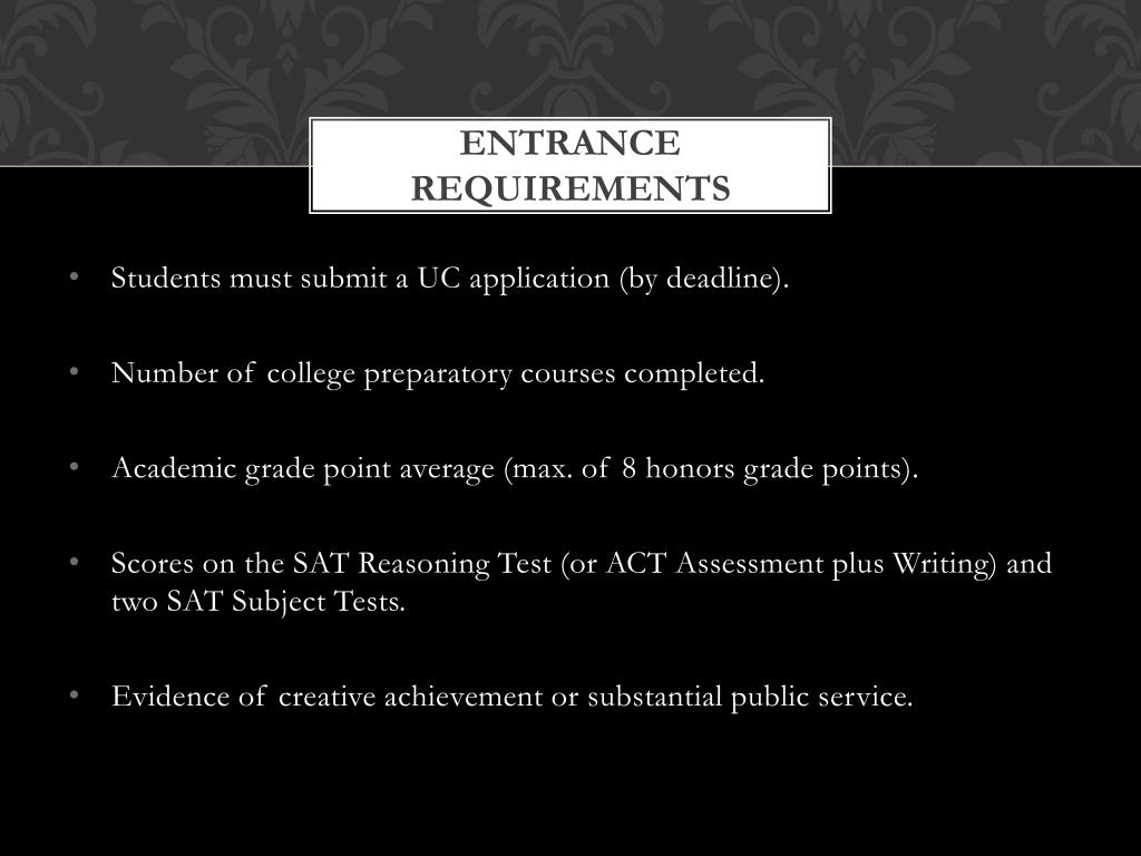 essay requirements for uc irvine
