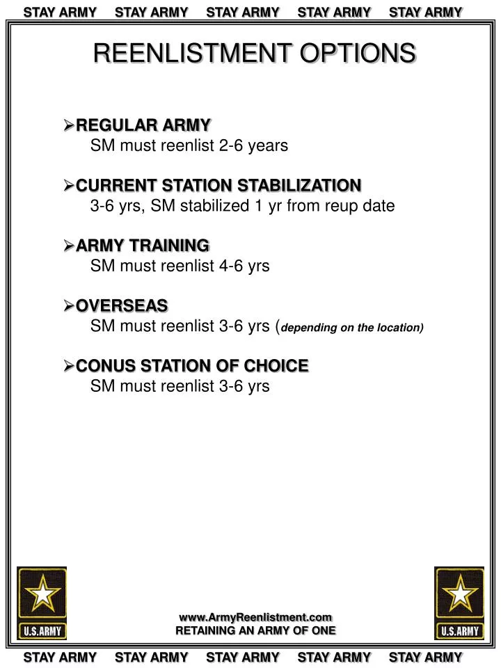 Army Reenlistment Regulation