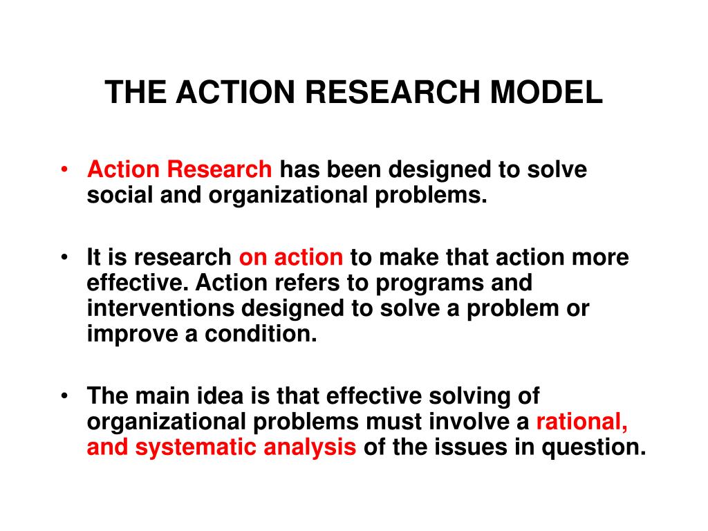 action research model for change
