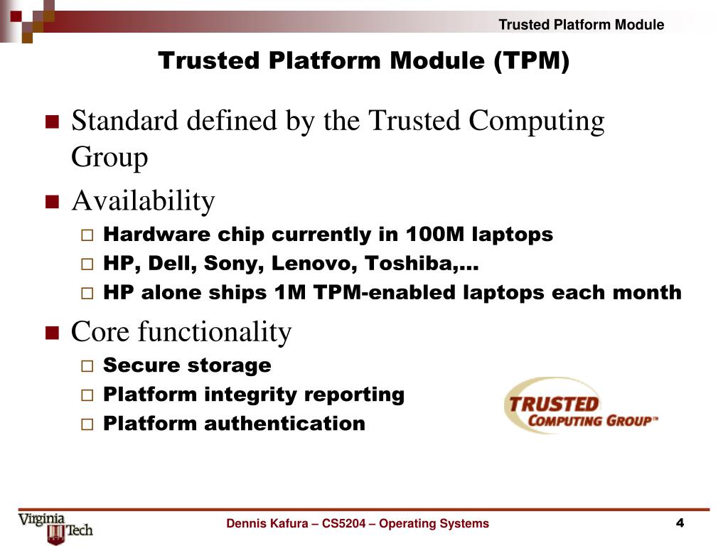 PPT Trusted Platform Module PowerPoint Presentation, free download