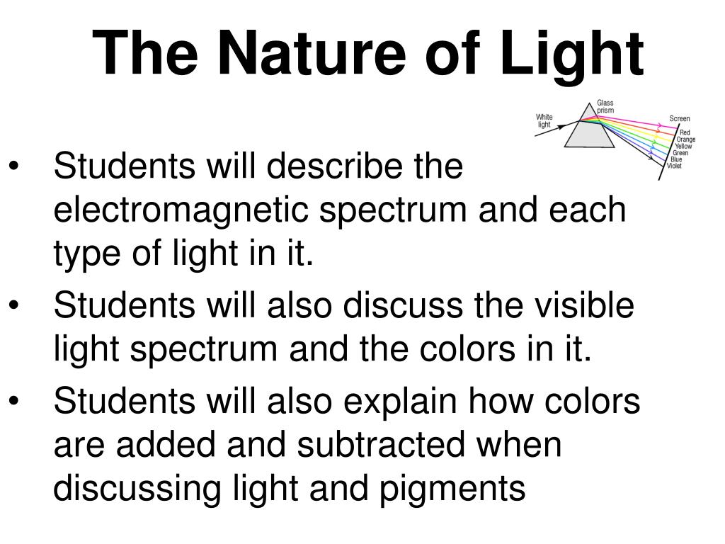 Teoretisk Krage kuffert PPT - The Nature of Light PowerPoint Presentation, free download -  ID:3099638