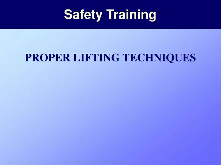 PPT Safety Training PowerPoint Presentation, free download ID3099671