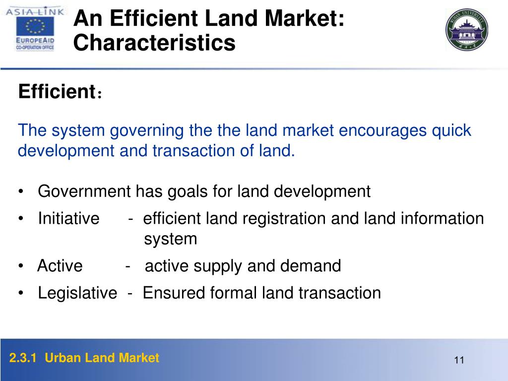 PPT URBAN LAND MARKET PowerPoint Presentation, free download ID3099920