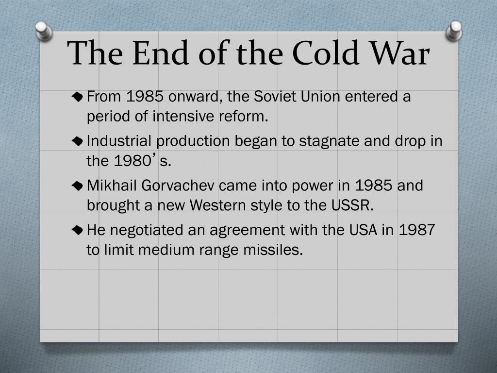 PPT - Chapter 35 The End of the Cold War and the Shape of a New Era ...