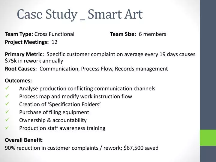 Ppt Case Study Smart Art Powerpoint Presentation Free
