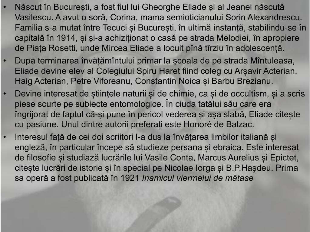 PPT - Mircea Eliade PowerPoint Presentation, free download - ID:3100365