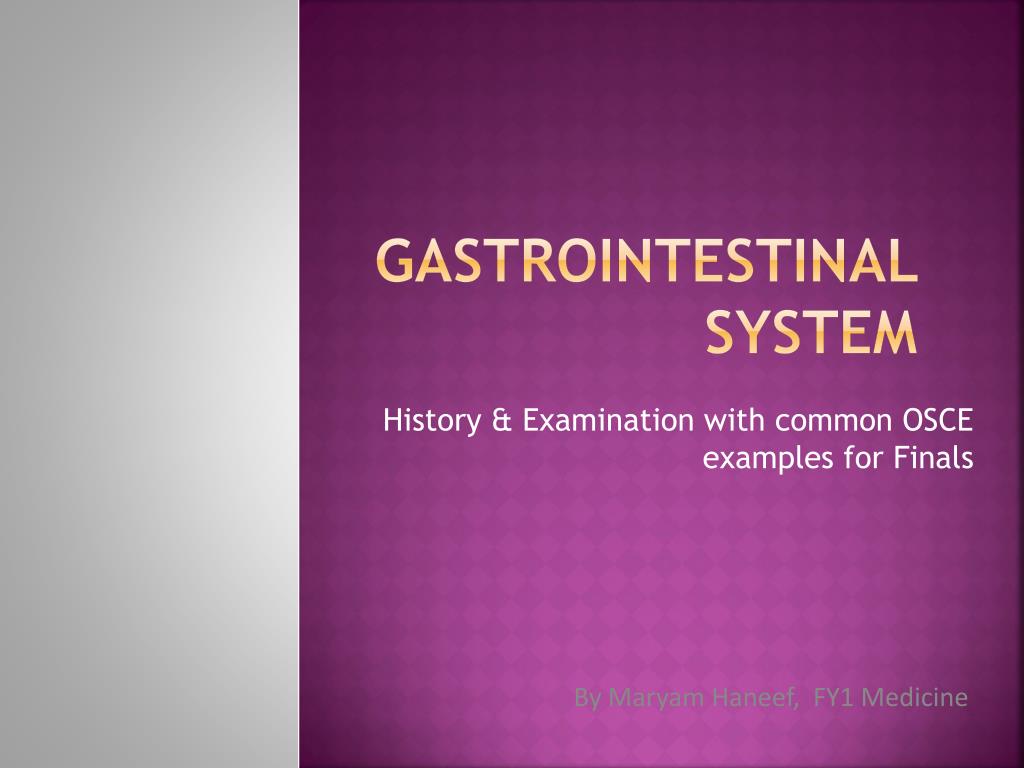 PPT - Gastrointestinal System PowerPoint Presentation, free download ...