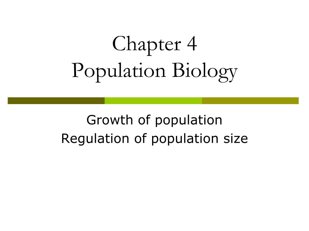 case study population biology