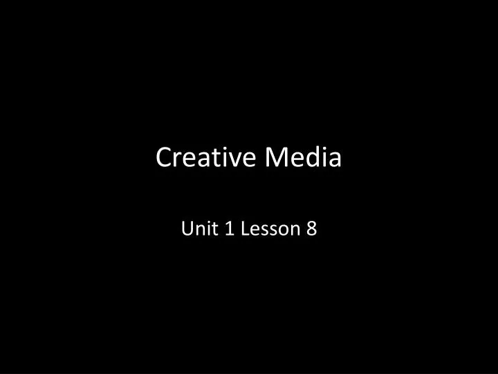 PPT Creative Media PowerPoint Presentation, free download ID3100640