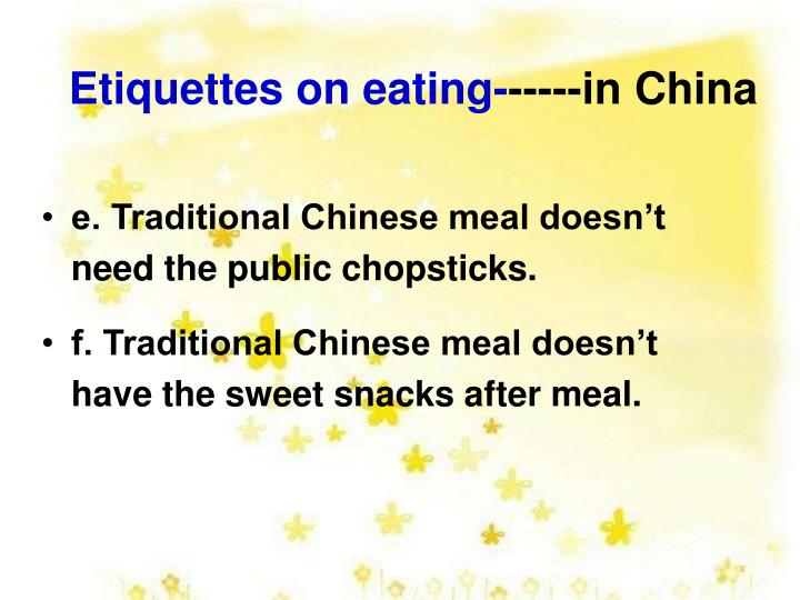 PPT Differences between Chinese and Western Table Manners PowerPoint