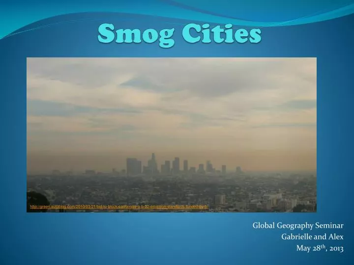smog cities n.