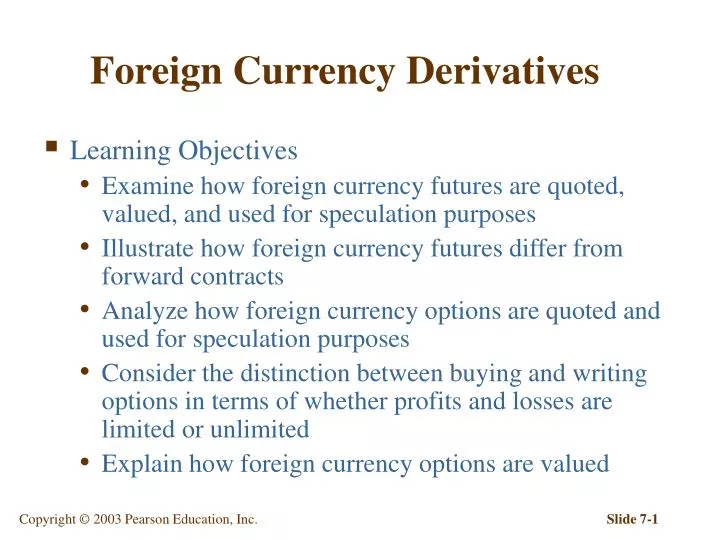Ppt Foreign Currency Derivatives Powerpoint Presentation Id 3102362 - 