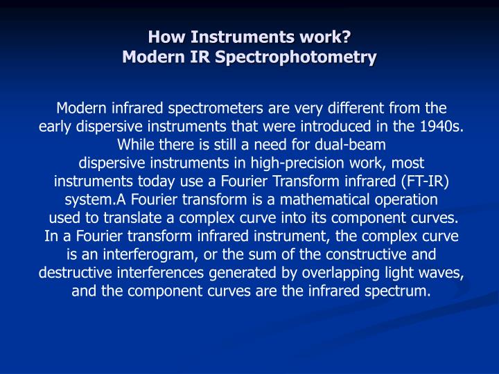 PPT INFRARED SPECTROSCOPY *INSTRUMENTATION* PowerPoint Presentation