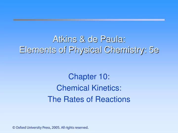 atkins elements of physical chemistry atkins elements of physical chemistry